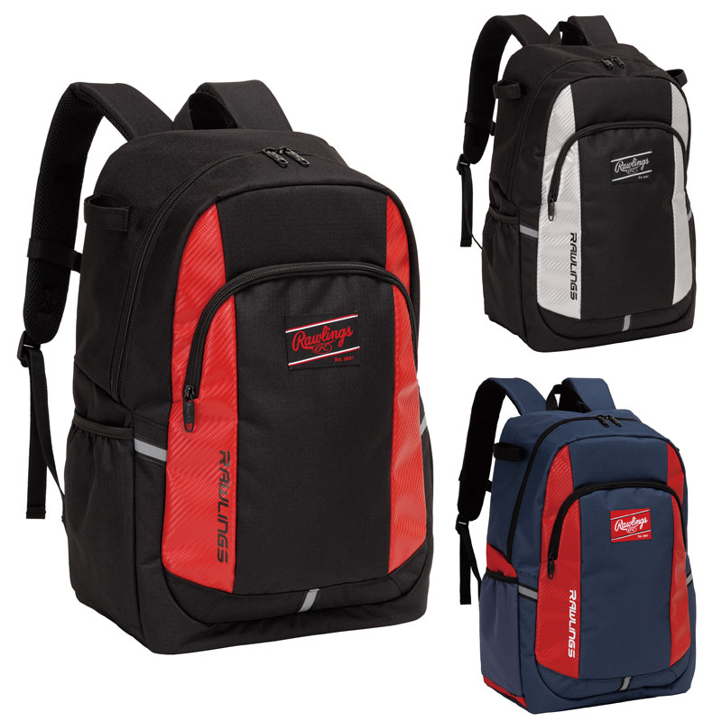 ローリングス ジュニア用 バックパック 約33L バット2本収納可能 Rawlings2026SS 野球 バッグ カバン リュックサック 少年用 子ども 小学生 EBP16S01
