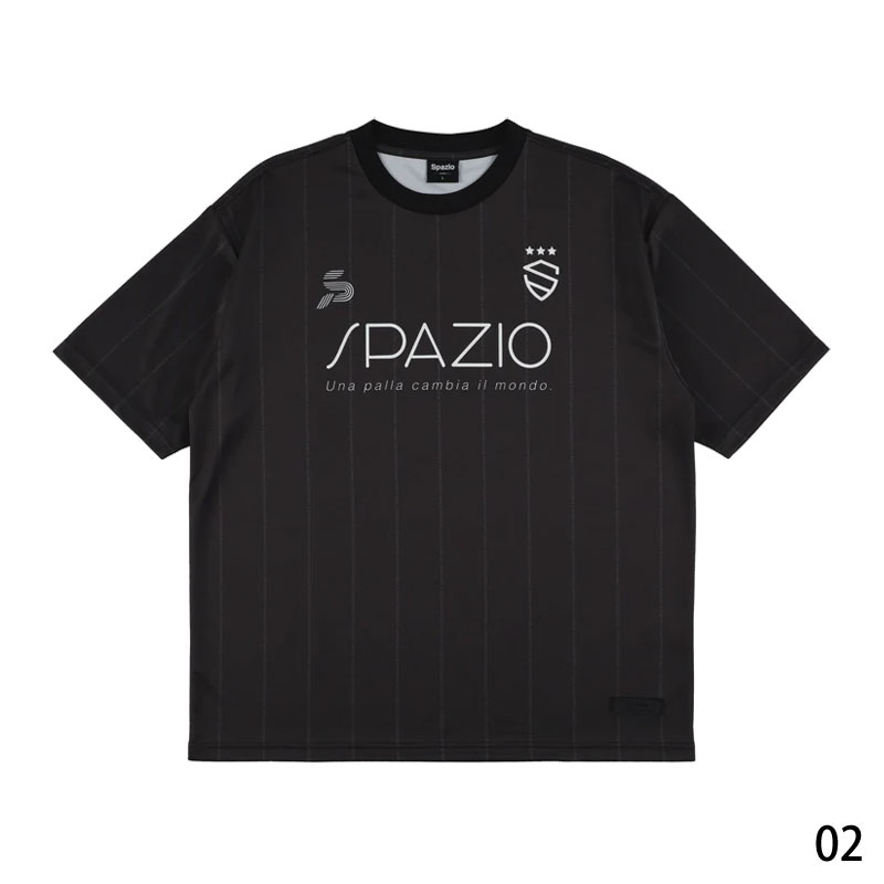 スパッツィオ ジュニア ストライプ オーバーサイズ プラTシャツ