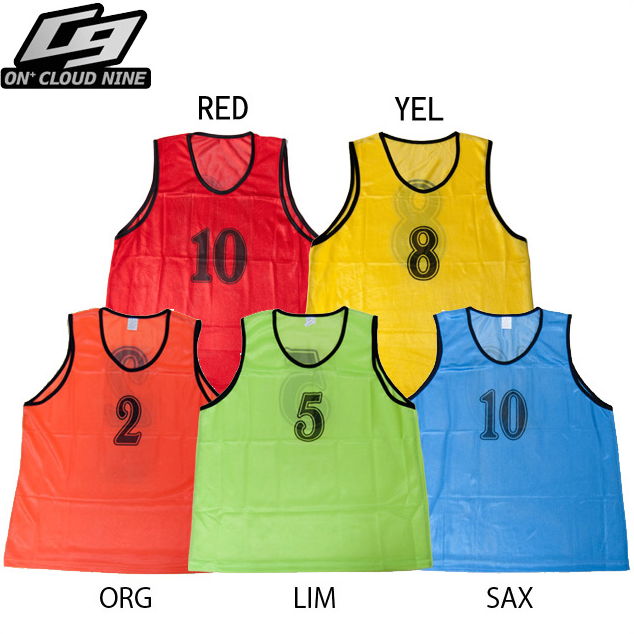 ON+CloudNine/オンクラウドナイン サッカー フットサル 番号付きビブス