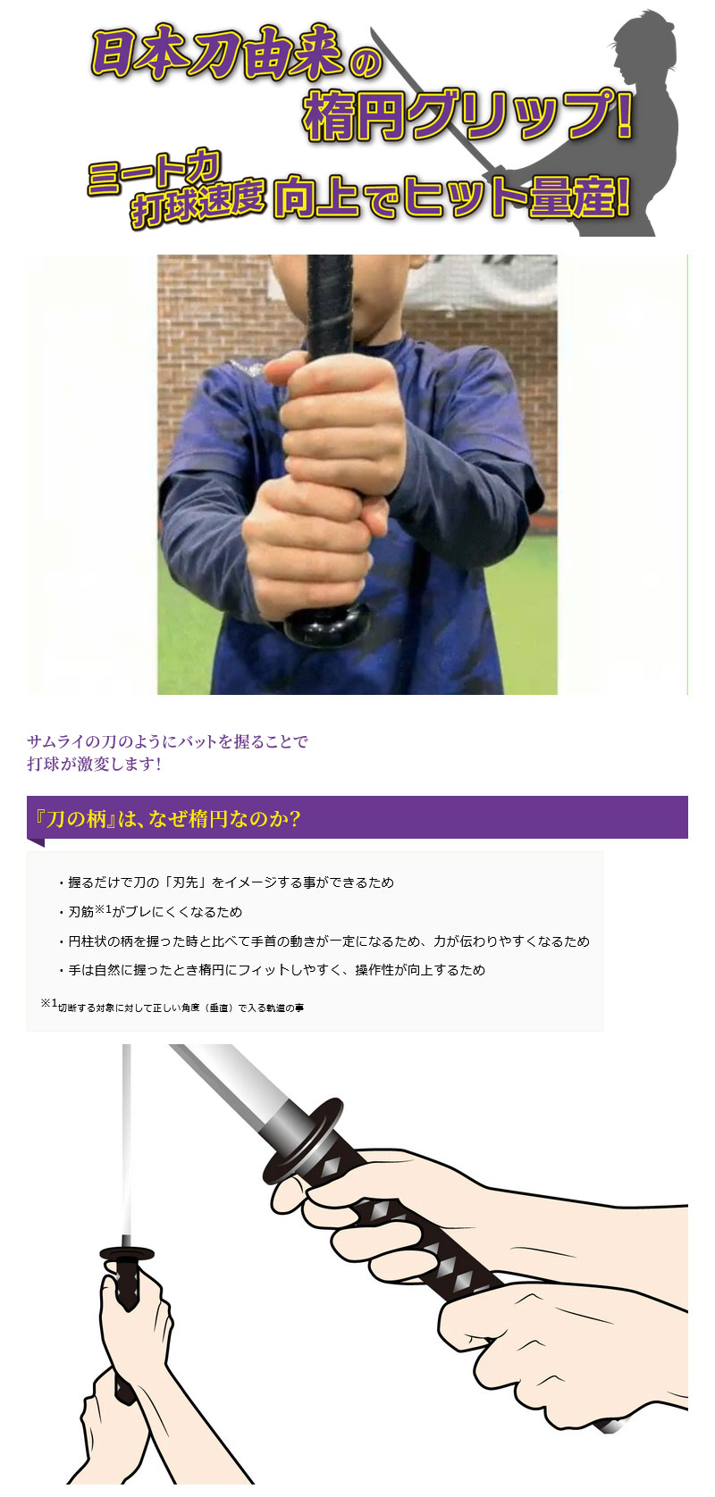 フィールドフォース サムライグリップ グリップテープ 侍 正しい握り