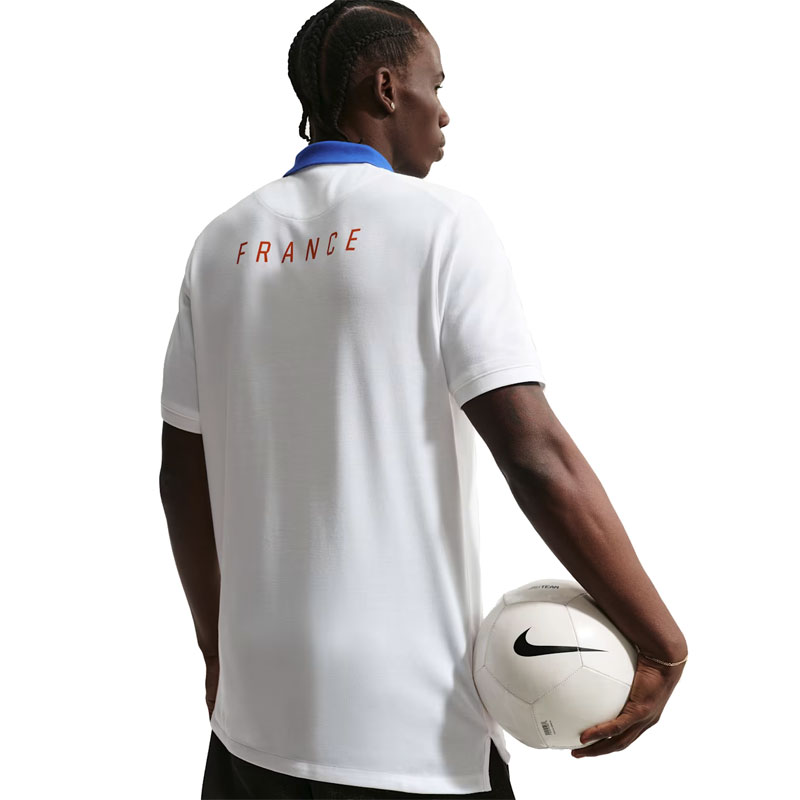 ナイキ フランス代表 FFF The Nike ポロ ホワイト サッカー レプリカ