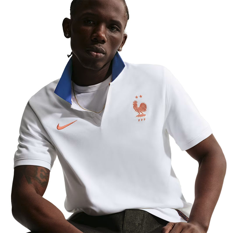 ナイキ フランス代表 FFF The Nike ポロ ホワイト サッカー レプリカ