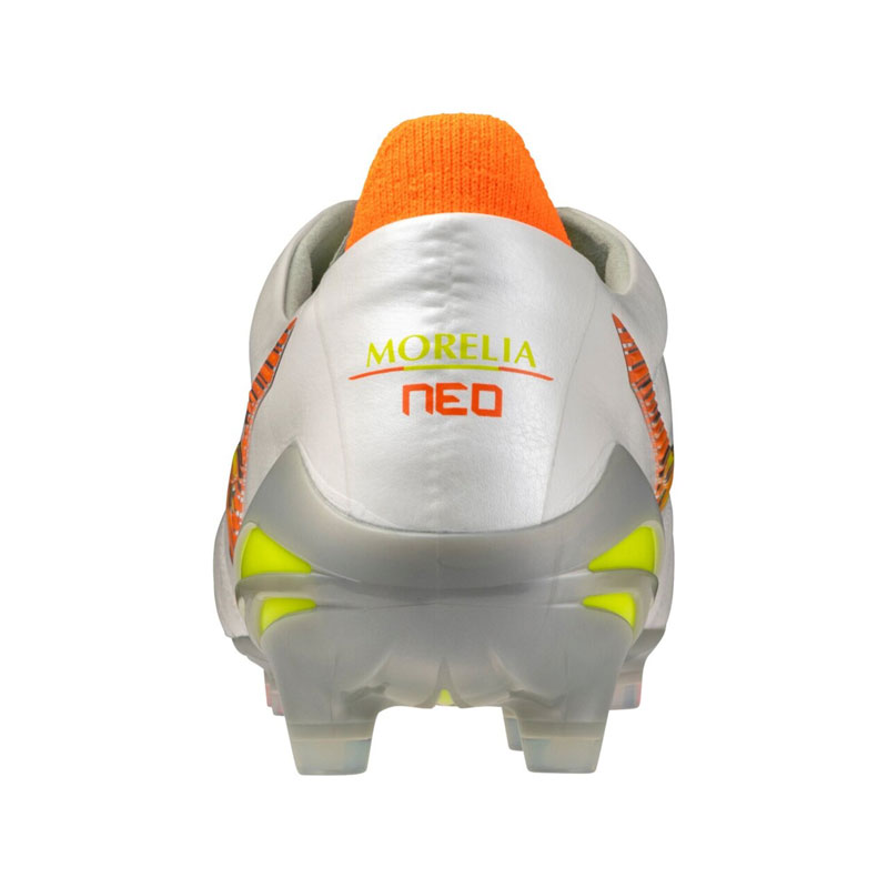 ミズノ モレリア NEO 5 JAPAN ホワイト イエロー サッカースパイク 土