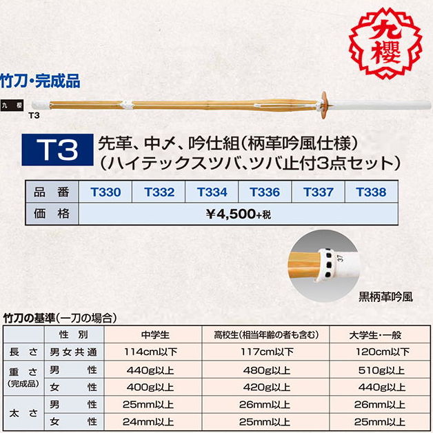 本格居合稽古刀［竹笹図揃い］細口短寸 醸す