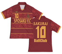 オーダーサッカーユニフォーム半袖シャツ単品5,480円（税込）
